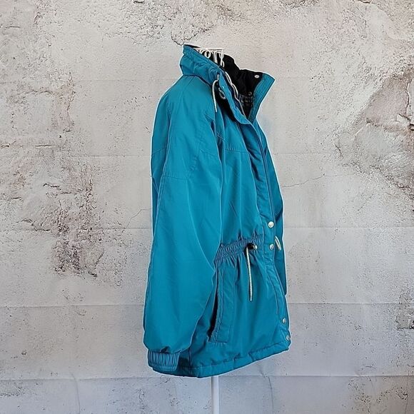 Because It's There 80s vintage ski jacket in teal blue Women's Size L - Picture 5 of 10